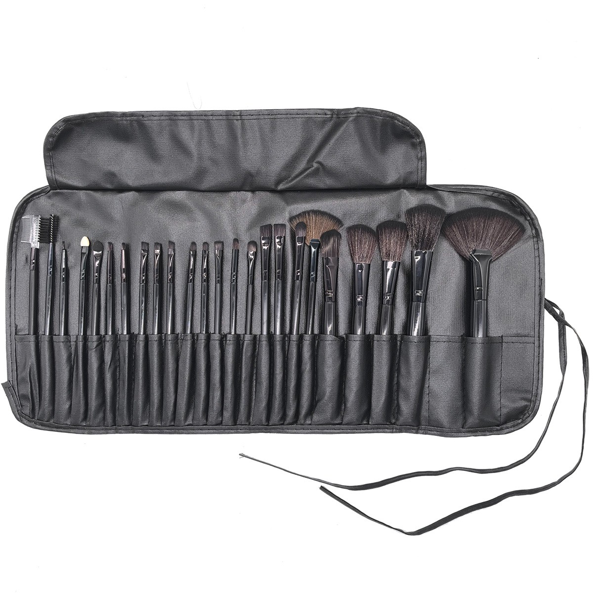 thumbnail image 2 of 24 Pinceles de Maquillaje Original Color Madera Set de Pinceles de Maquillaje Viene con una Bolsa de Pinceles Herramientas de Belleza de Maquillaje, 2 of 2